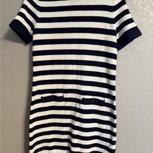 Banana Republic Navy and White Striped Mini Dress